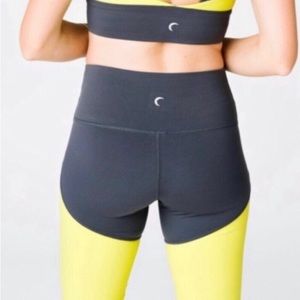 ZYIA Neon Yellow Parallel Luxe Hi- Rise 7/8 24”